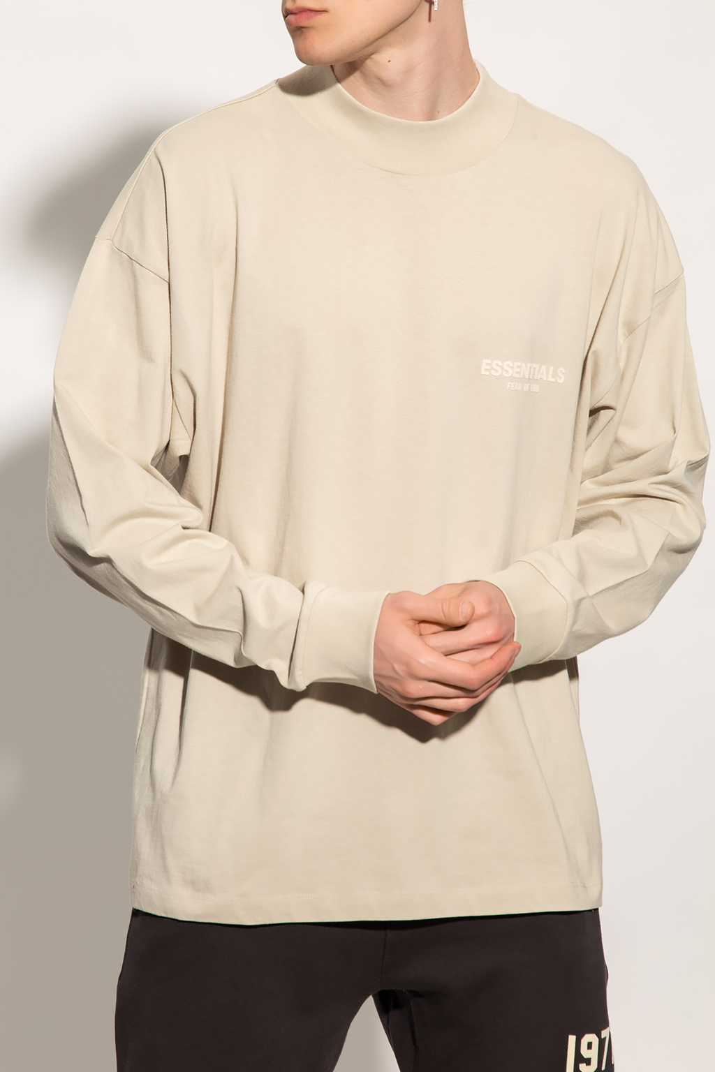 Beige Long-sleeved T-shirt Fear Of God Essentials - Vitkac TW